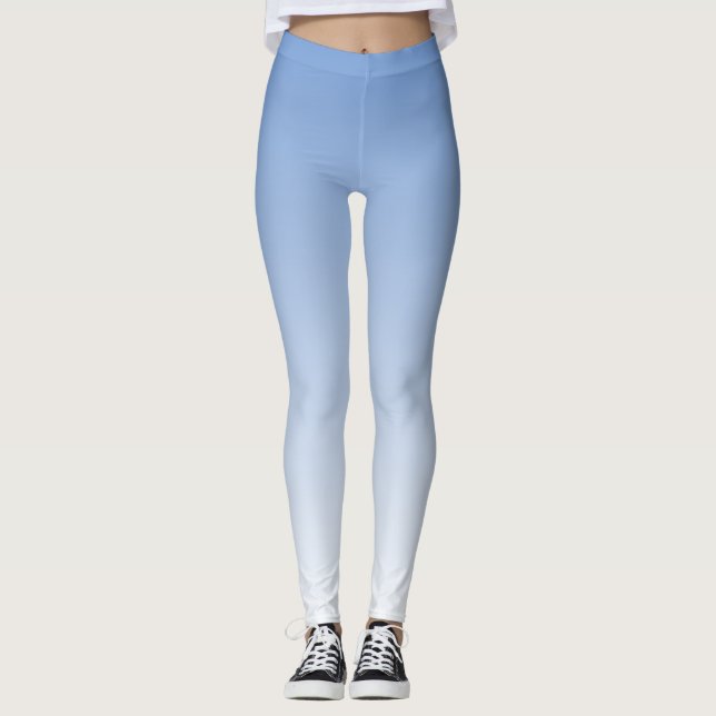 Legging Seu tom de cor com degradê Ombre Branco (Frente)