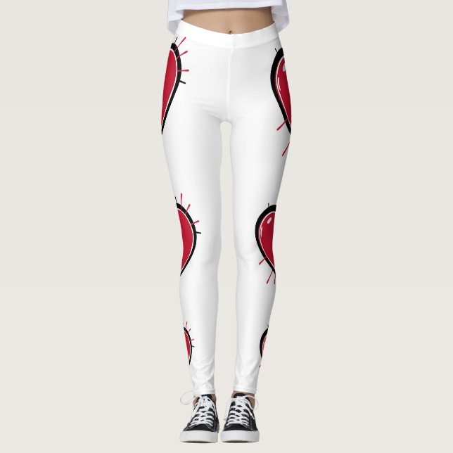Legging Sexy Red Heart Gym Activewear (Frente)