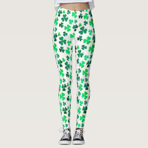 Legging Shamrock Clover Leaf Ireland
