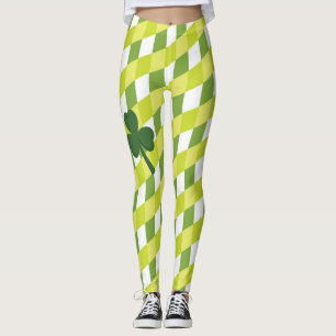 Legging Shamrock & Green Stripes - Seja irlandês por um di