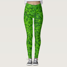Legging Shamrocks Clover deixa Rua. Dia de Patrick Festivo