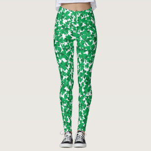 Legging Shamrocks do Dia de St Pattys