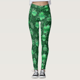 Legging Shamrocks e rochas brilhantes ID289