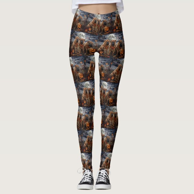 Legging Shar Pei Halloween Spooky (Frente)