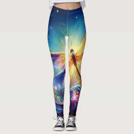 Legging Shimmer - Dragonfly Noturna Colorida