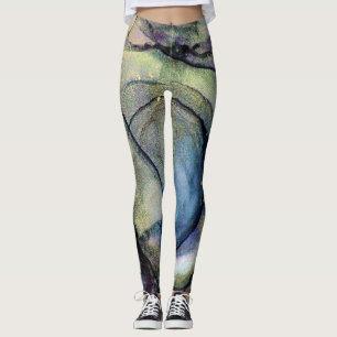 Legging Shimmery de Tinta Álcool abstrato