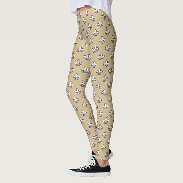 Legging Siena New Orleans Saints Gold Black Womens (Esquerda)