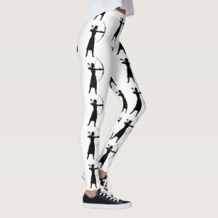Legging Silhouette Silhouette Female Archer Thunder_Cove