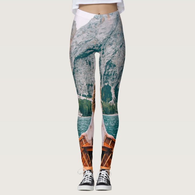Legging Silhouette Woman Alpha Lake Nature (Frente)