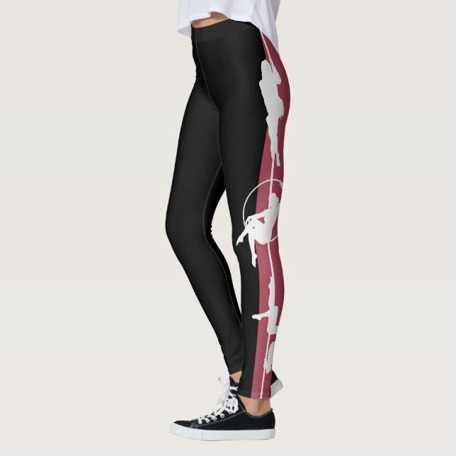 Legging Silhueta da malhação de Pólo que legging: (Esquerda)