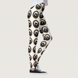 Legging Silhueta negra casal se beijando