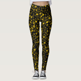 Legging Símbolo amarelo e preto