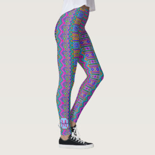 Legging Símbolo Aztec Tribal Tribal Opcionais