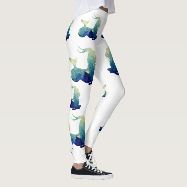 Legging Símbolo de Capricórnio de Aquarela (Direita)