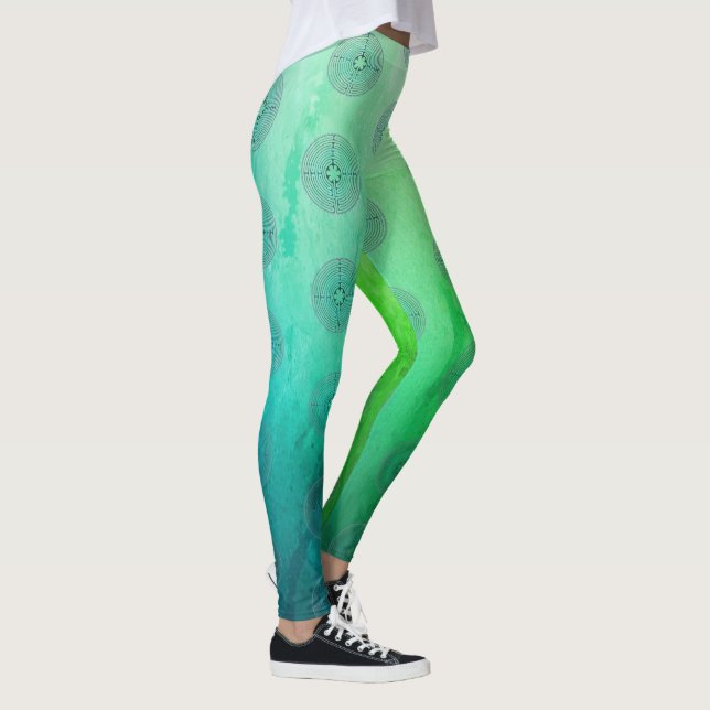 Legging Símbolo de Geometria Sagrada - Labirinto de Chartr (Direita)