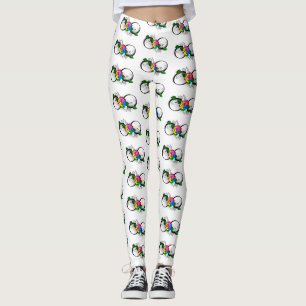 Legging Símbolo de Infinito com Rosa Arco-íris