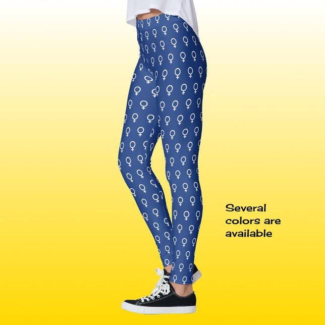 Legging Símbolo feminista azul (Criador carregado)