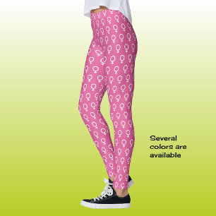 Legging Símbolo feminista rosa