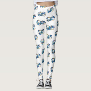 Legging Símbolo infinito de borboletas azuis Morpho