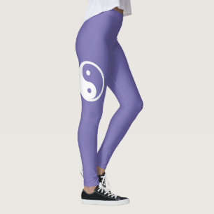 Legging Símbolo Yin Yang - desenho de tatuagem sólido 2