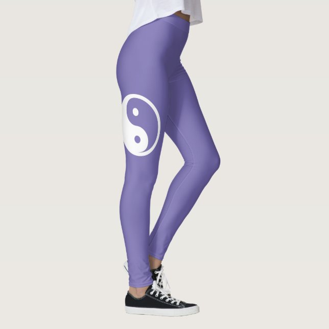 Legging Símbolo Yin Yang - desenho de tatuagem sólido 2 (Direita)