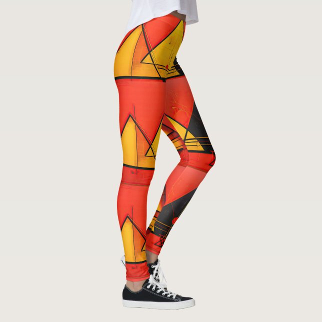 Legging Símbolos Geométricos Abstrato nº 03. (Direita)