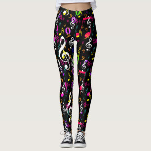 Legging Símbolos Musicais Design