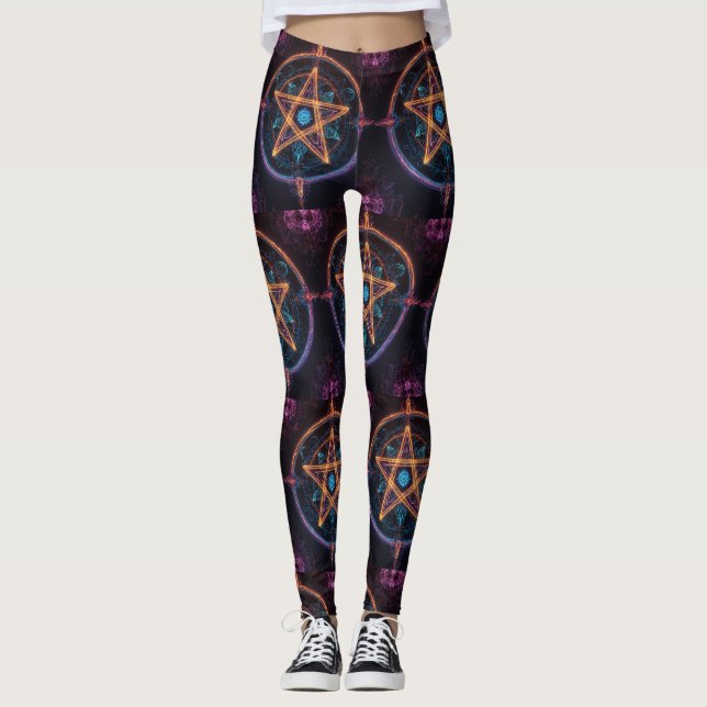 Legging Símbolos Neon Celtic (Frente)