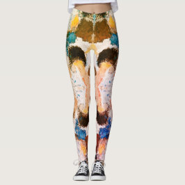 Legging Simetria de Pastel vibrante - Arte texturizada por