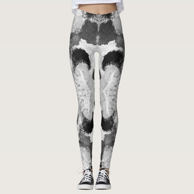 Legging Simetria de Pastel vibrante - Arte texturizada por (Frente)