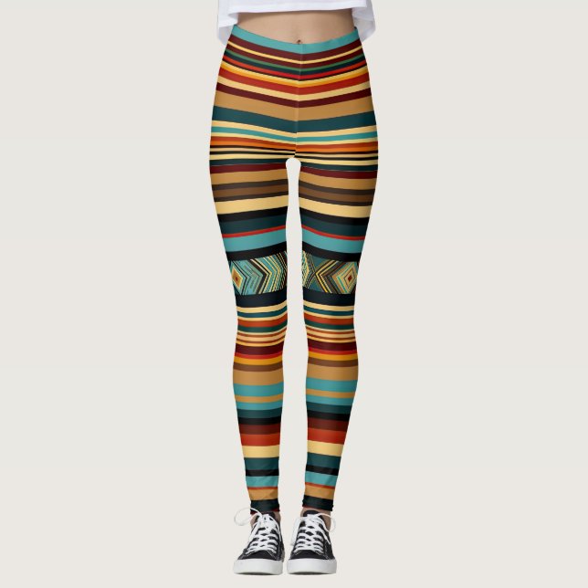 Legging Simetria Tribal Negrito (Frente)
