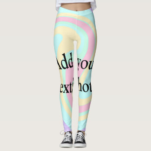 Legging Simples acrilato de fluido adicione seu nome de te