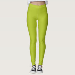 Legging Simples e simples verdes limões