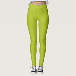 Legging Simples e simples verdes limões