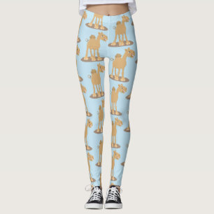 Legging Simples ilustração de desenho animado de camelo fe