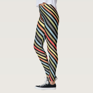 Legging simples, listrado, padrão, listras, minimalista