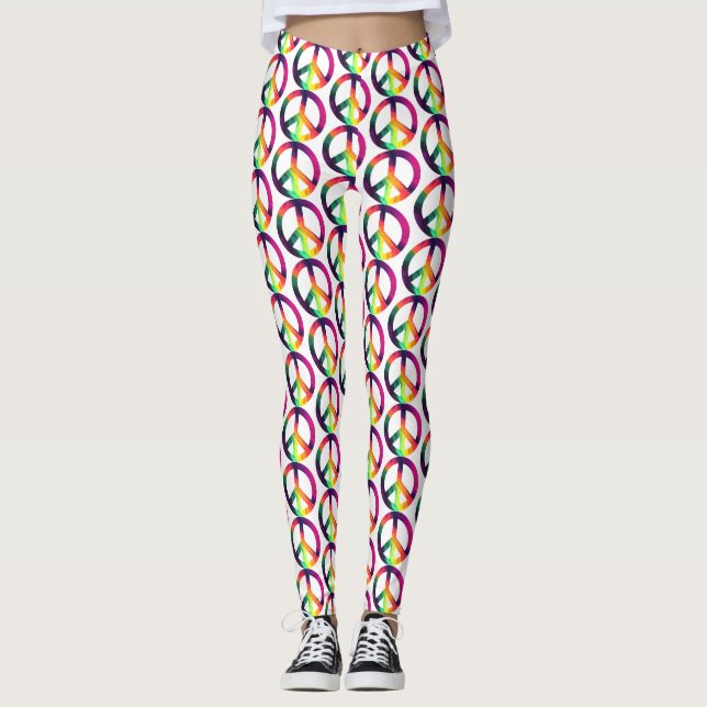 Legging Sinal de paz hippy (Frente)