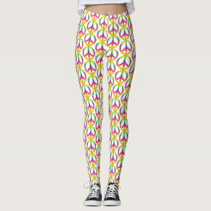 Legging Sinal de paz hippy