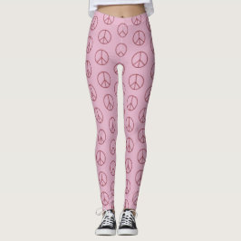 Legging Sinal de paz rosa