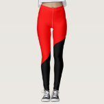 Legging Sinalizador Anarquista<br><div class="desc">Este design apresenta a bandeira vermelha e negra do anarquismo. Louise Michel, que participou do Comune de Paris de 1871, disse: "A faixa vermelha, que sempre defendeu a liberdade, assusta os carrascos porque é tão vermelha com nosso sangue... Aquelas faixas vermelhas e negras acenam sobre nós lamentando nosso morto e...</div>
