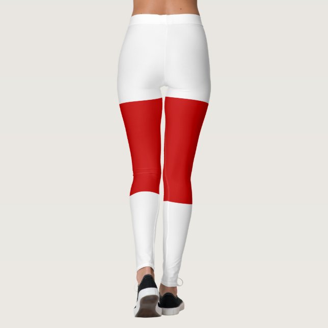 Legging Sinalizador da Bielorrússia (Vermelho e Branco) (Verso)