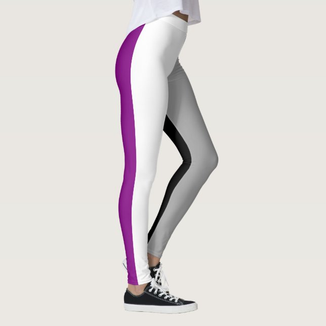 Legging Sinalizador de Orgulho Asexual (Direita)