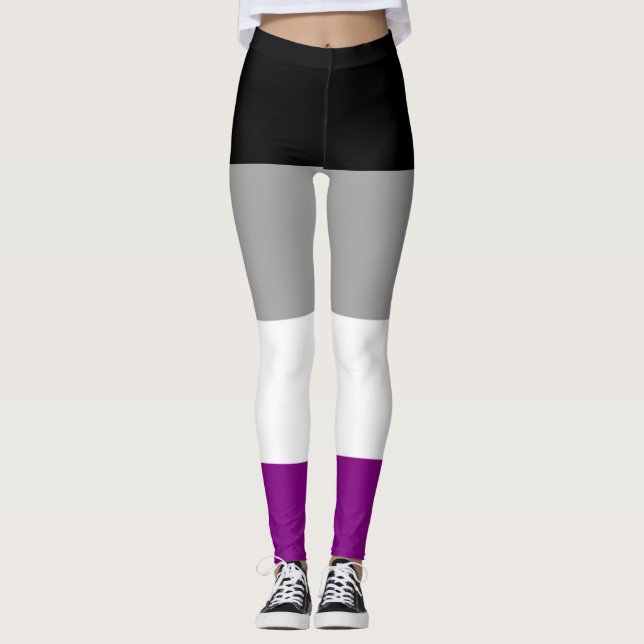 Legging Sinalizador de Orgulho Asexual (Frente)