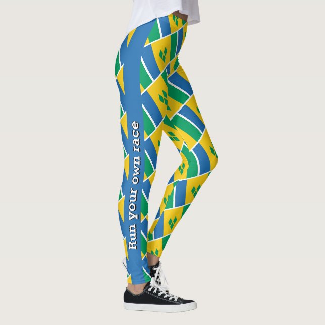 Legging Sinalizador de Texto Personalizado da VINADINAS DA (Direita)