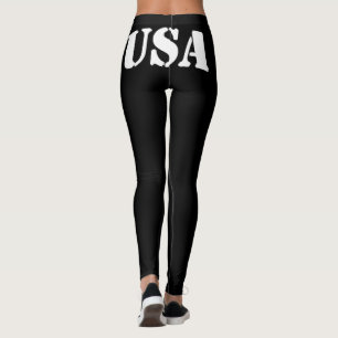 Legging Sinalizador norte-americano Sinalizador esmaecido