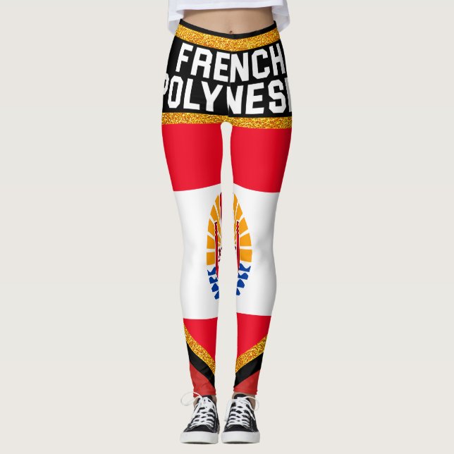 Legging Sinalizador Polinésia Francesa (Frente)