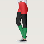 Legging Sinalizador vermelho, preto e verde<br><div class="desc">As três cores pan-africanas na bandeira representam:VERMELHO: o sangue que une todas as pessoas de ancestrais da África Negra, e que derramou pela libertação;PRETO: pessoas negras cuja existência como nação, embora não como Estado-nação, é confirmada pela existência da bandeira; GREEN: a abundante riqueza natural da África. Alternativo Vintage Vintage Vintage...</div>