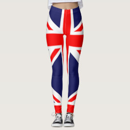 Legging sindicato jack uk flag vermelho branco design colo