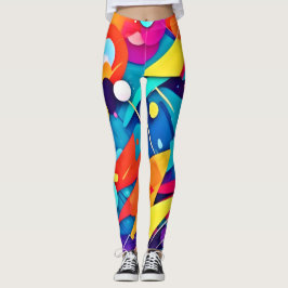 Legging Sinfonia Geométrica de Cor