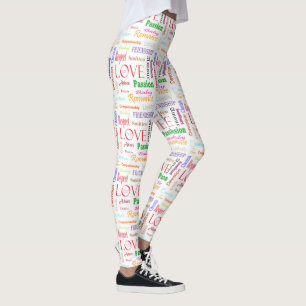 Legging Sinônimos de amor por Shirley Taylor